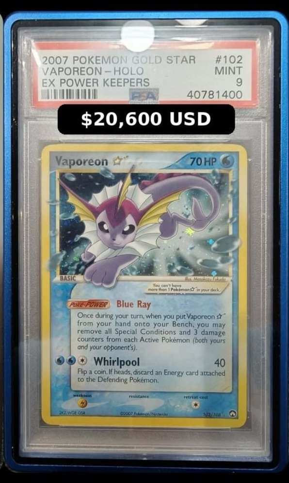 Vaporeon PSA MINT 9