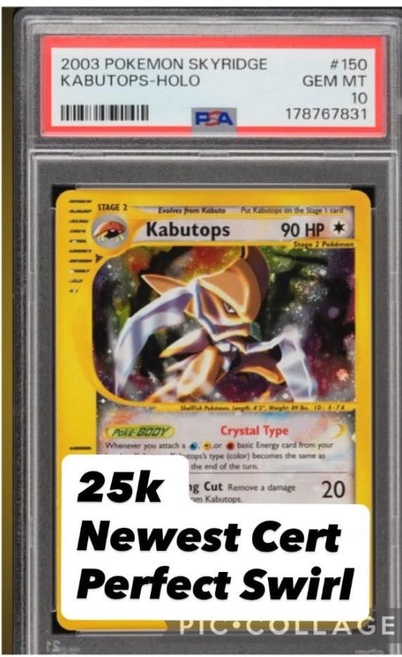 Kabutops PSA GEM MT 10
