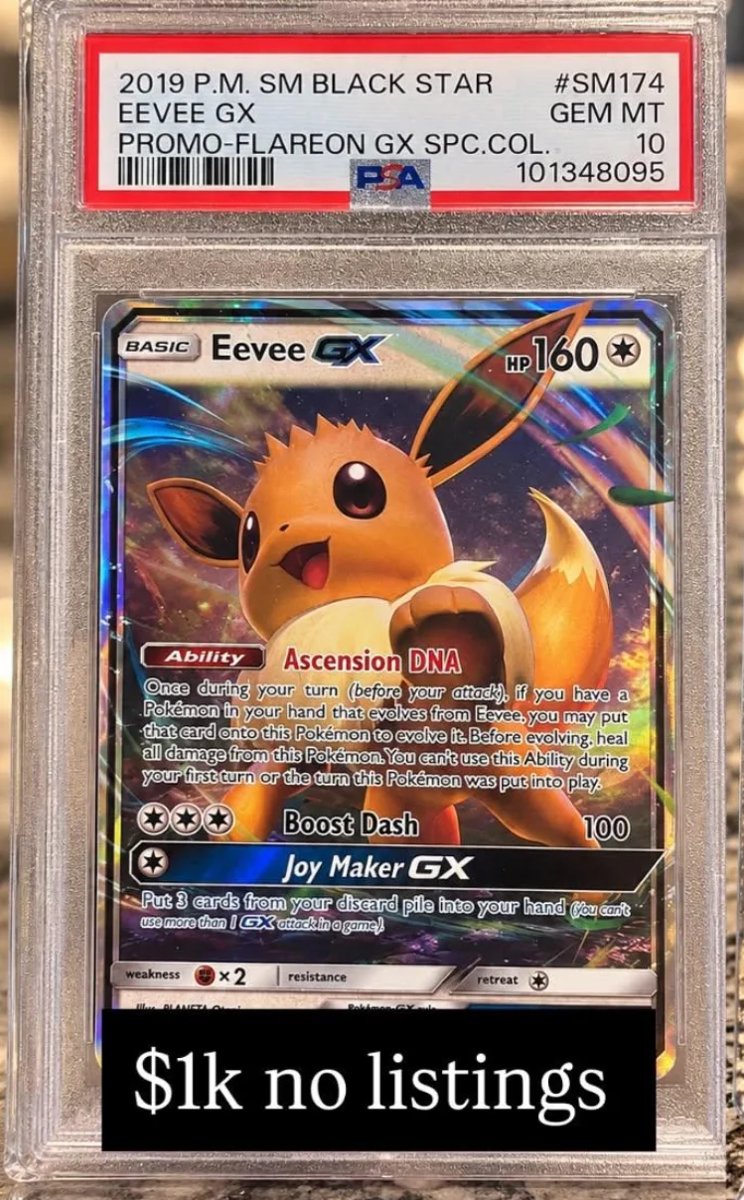 Eevee GX PSA GEM MT 10