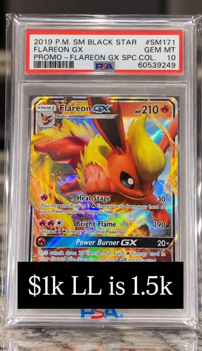 Flareon GX PSA GEM MT 10