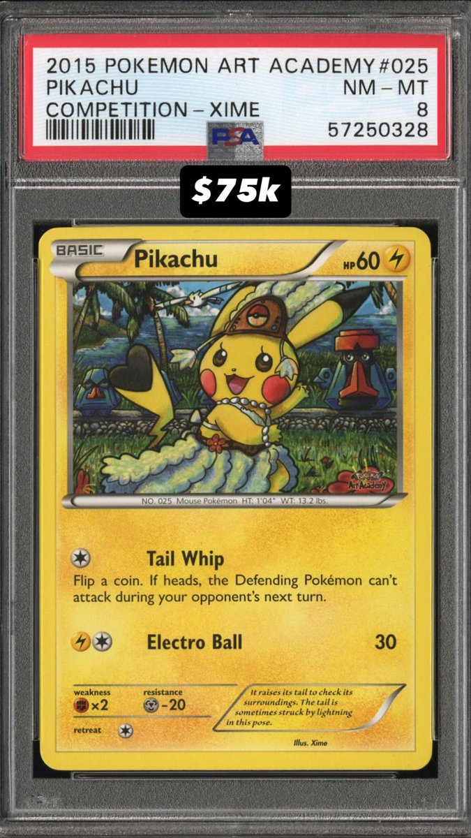 Pikachu PSA NM-MT 8