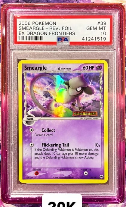 Smeargle Δ PSA GEM MT 10