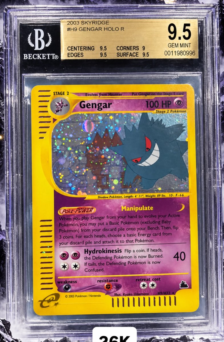 Gengar other 9.5 GEM MINT