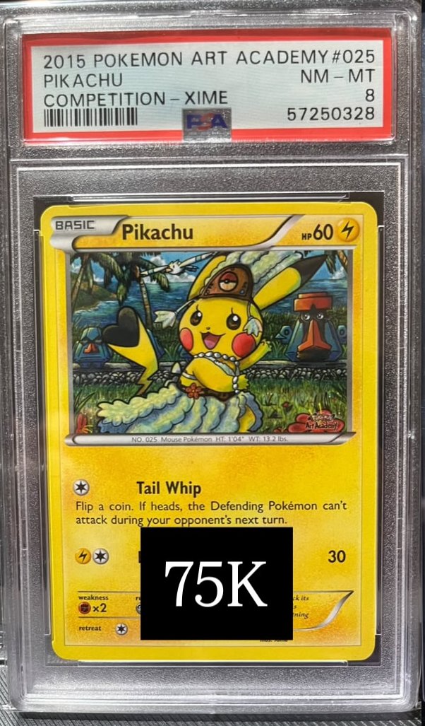 Pikachu PSA NM-MT 8