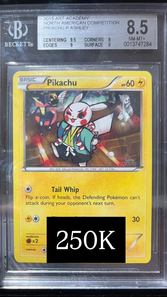 Pikachu BGS 8.5 NM-MT+