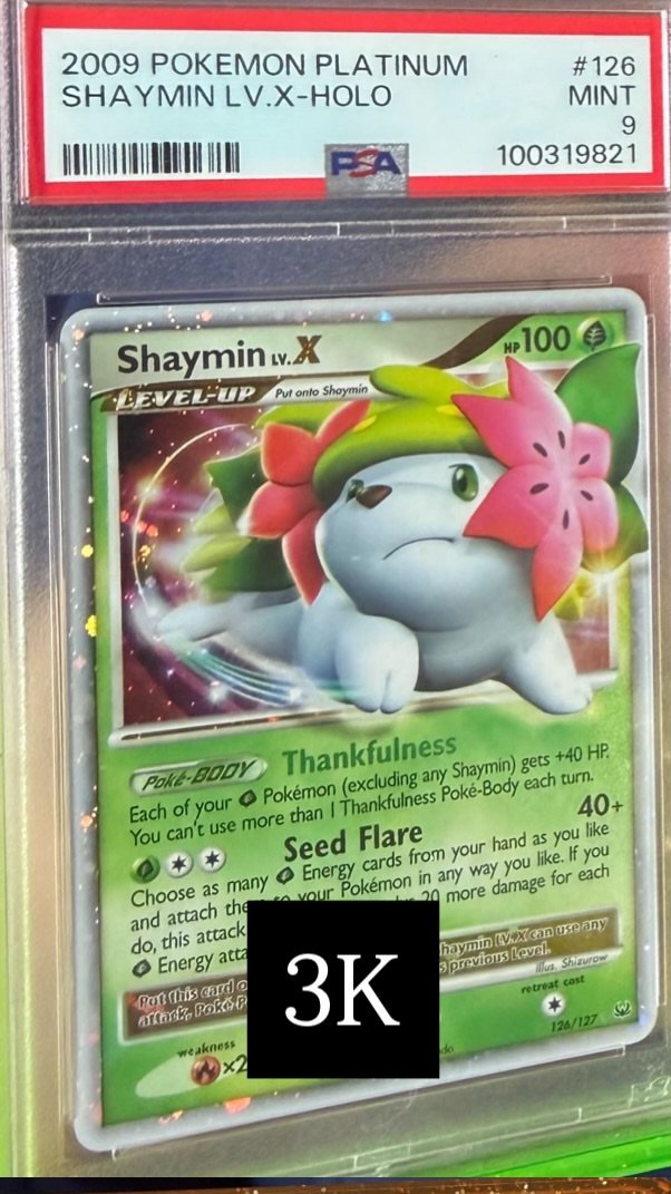 Shaymin Lv X PSA MINT 9