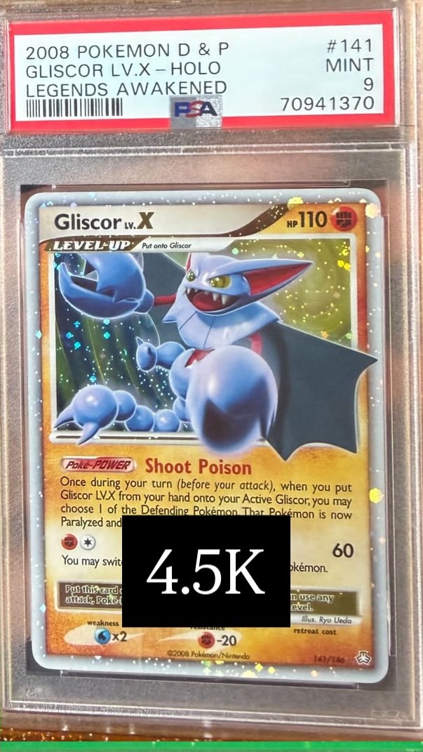 GLISCOR LV.X PSA MINT 9