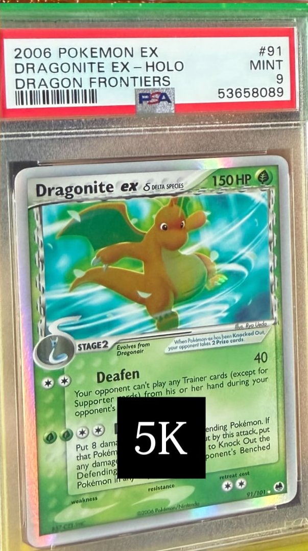 DRAGONITE EX PSA MINT 9