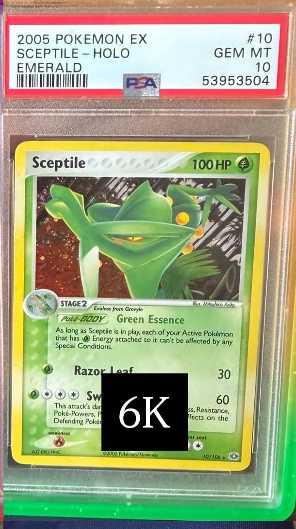 Sceptile PSA GEM MT 10