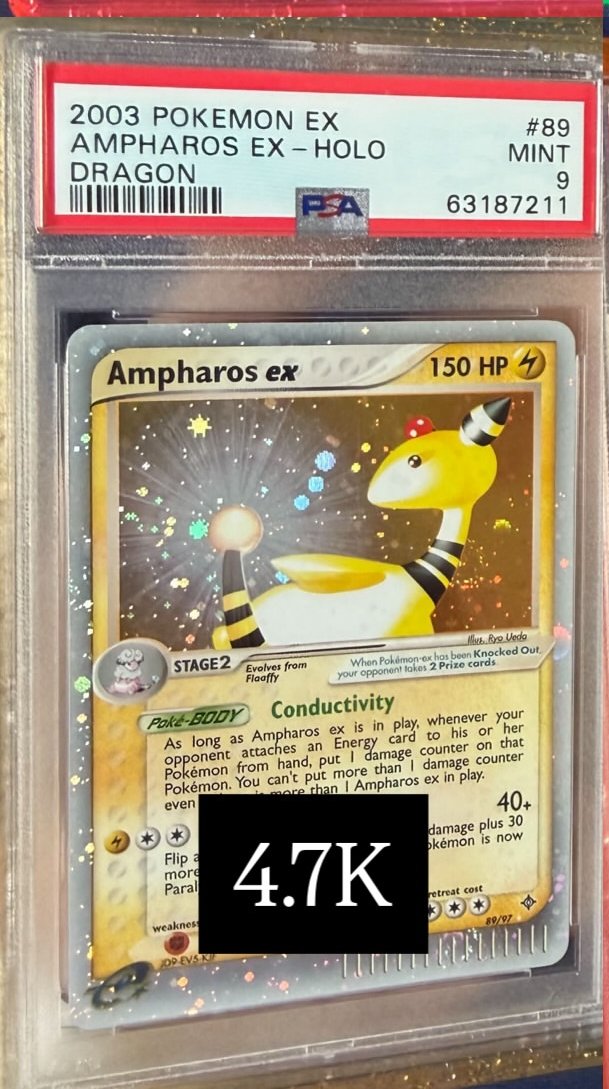 Ampharos EX PSA MINT 9