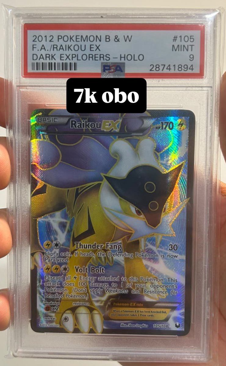 Raikou EX PSA MINT 9
