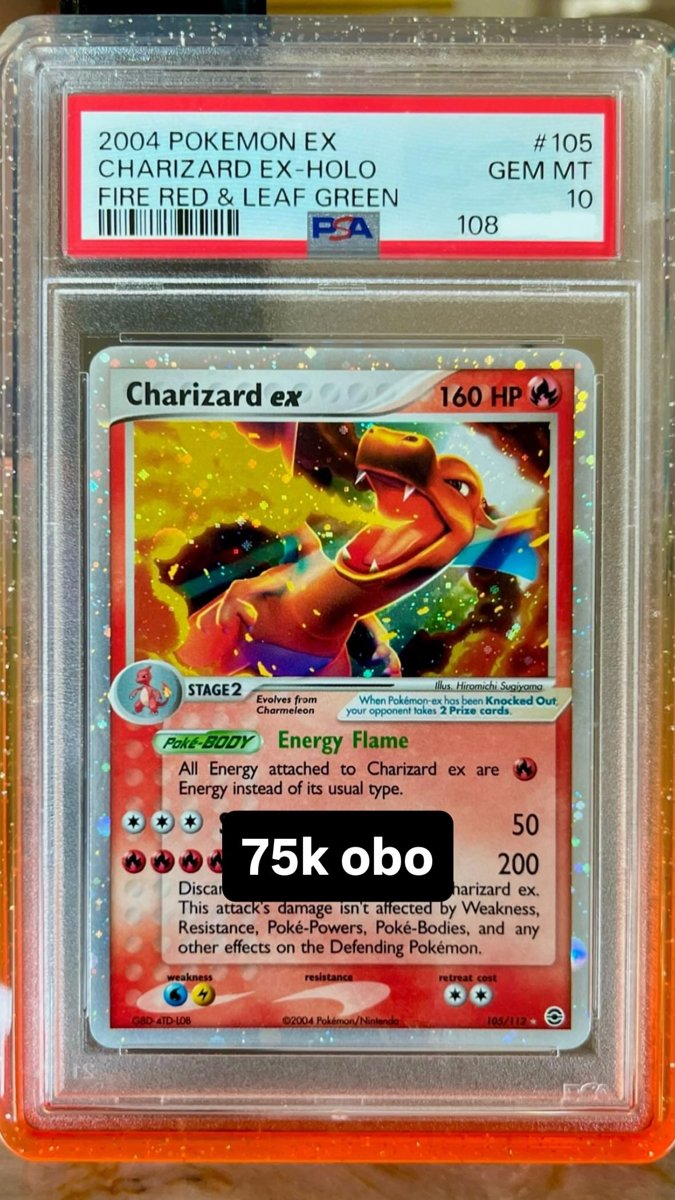 Charizard ex PSA GEM MT 10