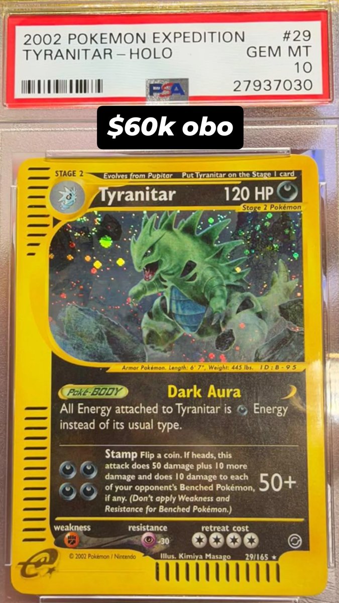 Tyranitar PSA GEM MT 10