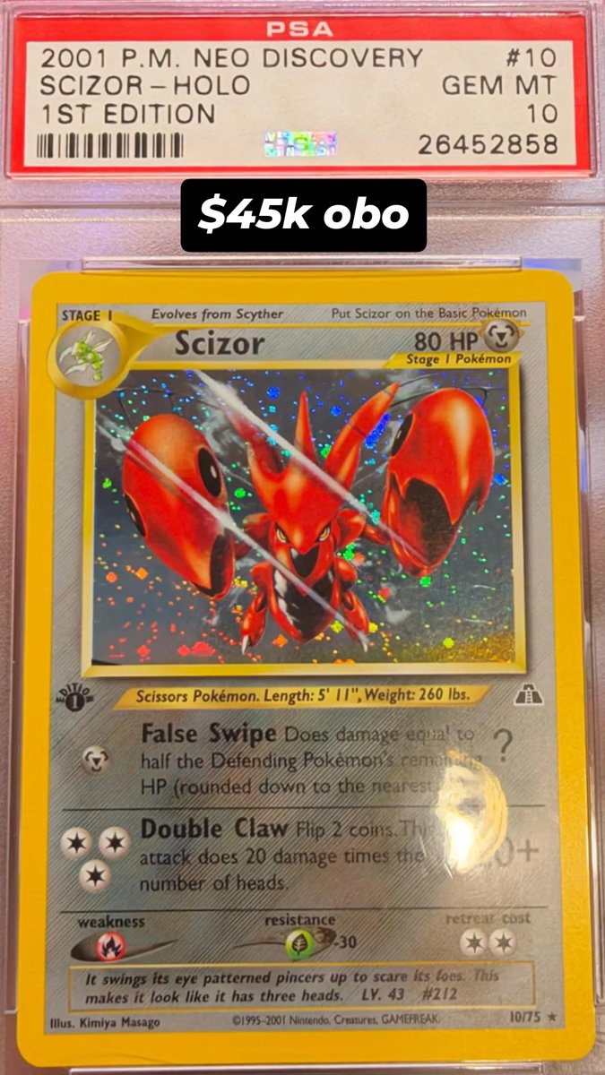 Scizor PSA GEM MT 10