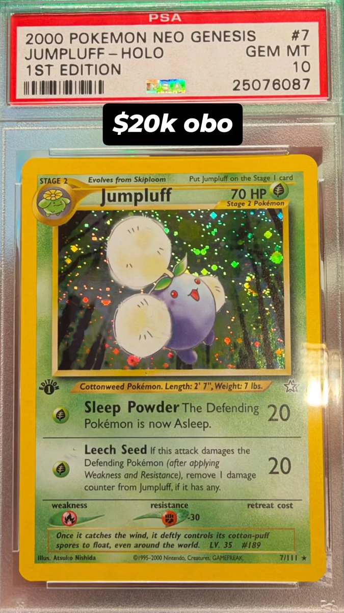 Jumpluff PSA GEM MT 10