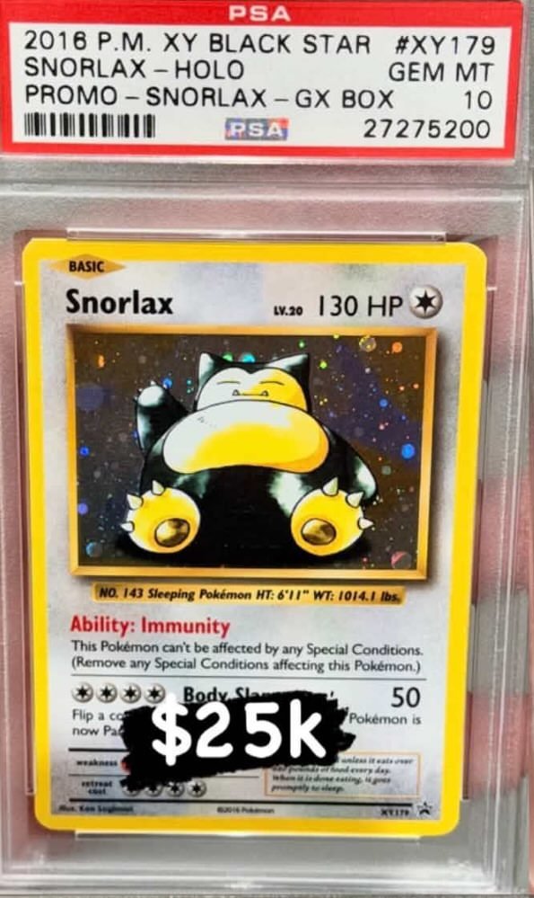 Snorlax PSA GEM MT 10