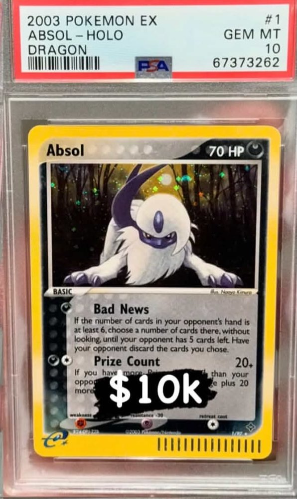 ABSOl PSA GEM MT 10