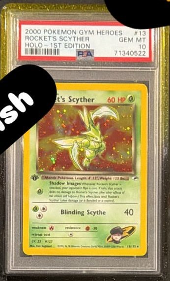 Rocket's Scyther PSA GEM MT 10