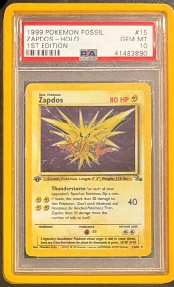 Zapdos PSA GEM MT 10