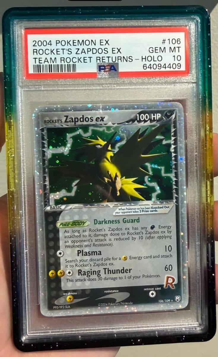 Rocket's Zapdos EX PSA GEM MT 10