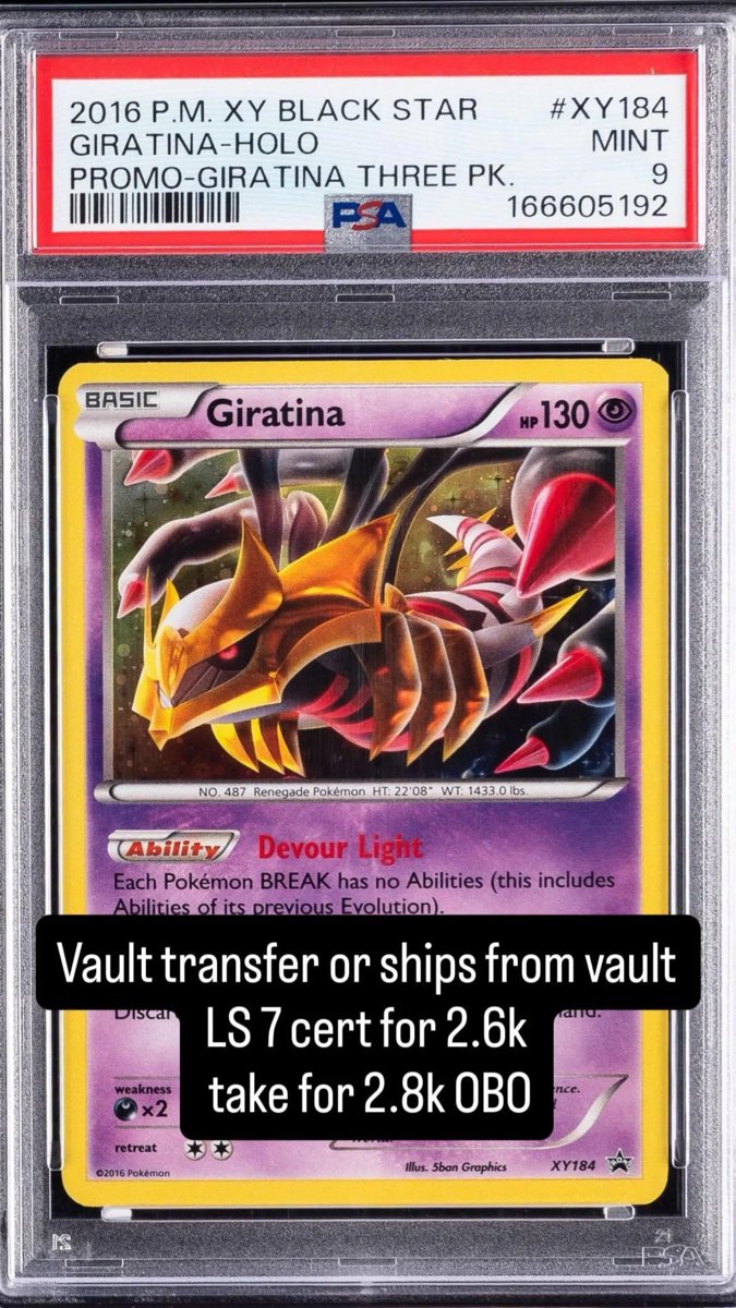 Giratina PSA MINT 9