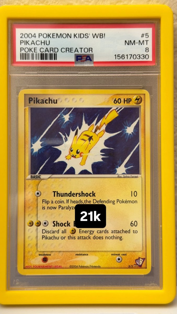 Pikachu PSA NM-MT 8