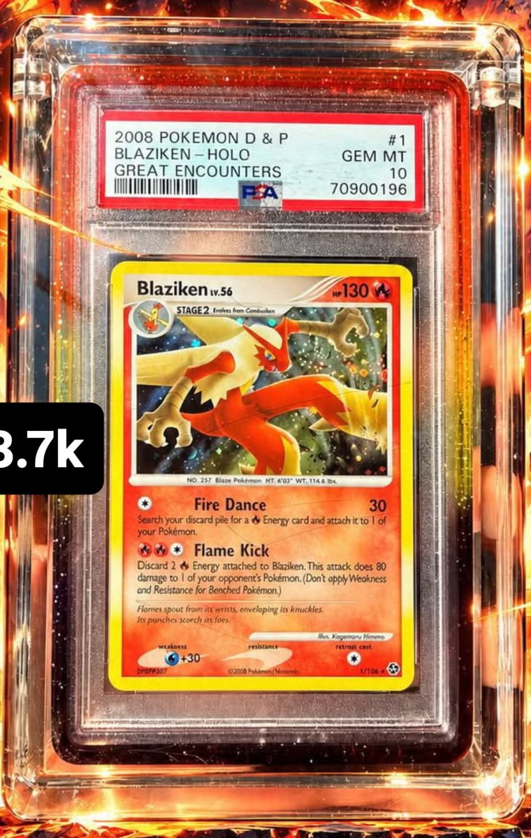 Blaziken PSA GEM MT 10