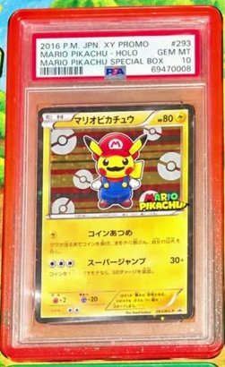 Mario Pikachu PSA GEM MT 10