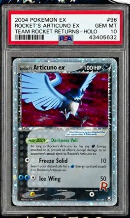 Rocket's Articuno EX PSA GEM MT 10