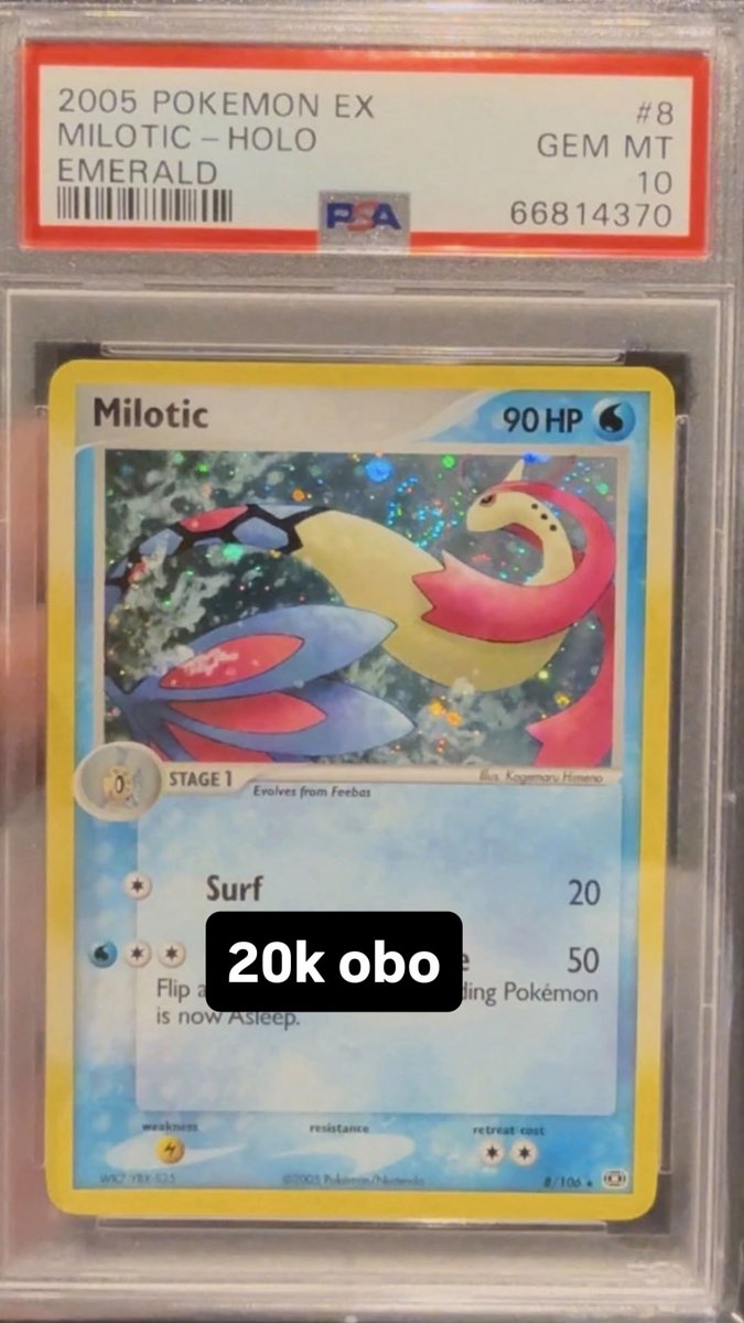 Milotic PSA GEM MT 10