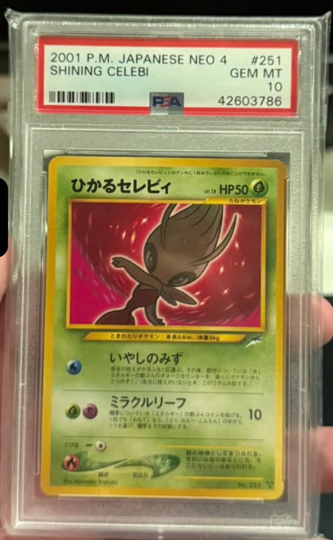 Shining Celebi PSA GEM MT 10