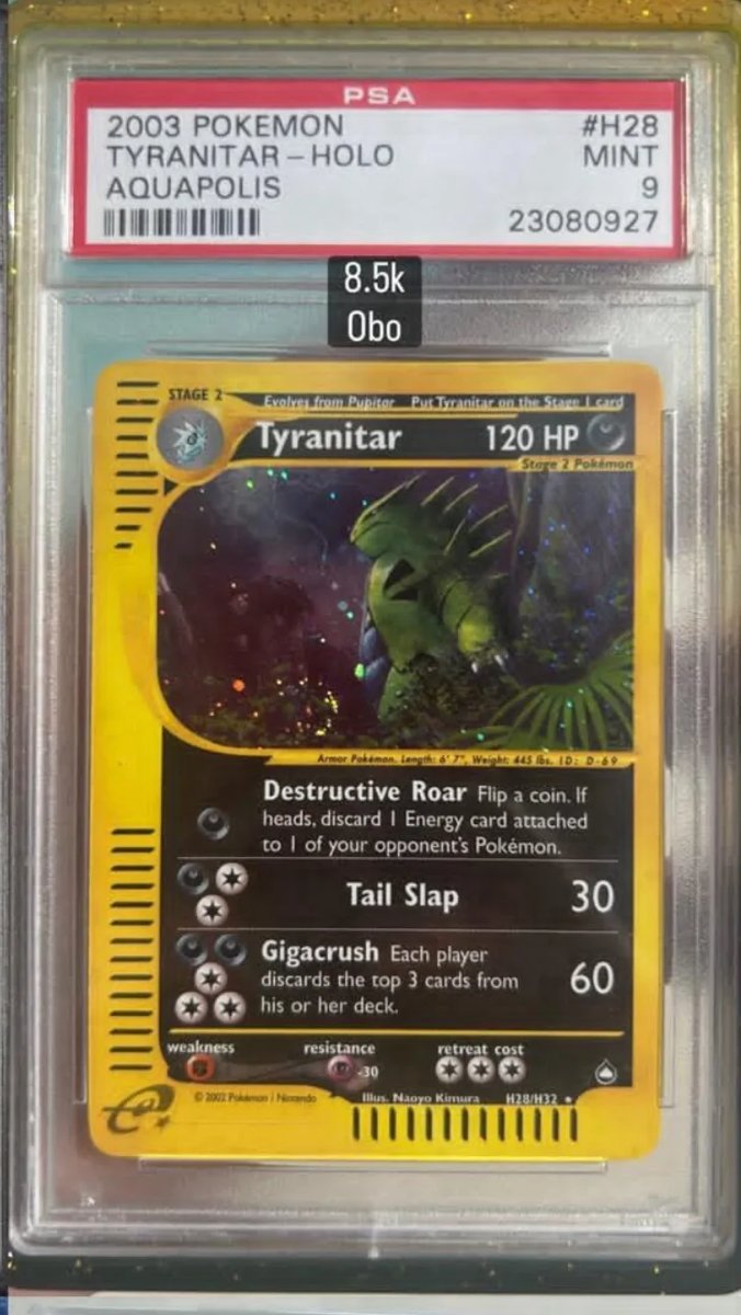 Tyranitar PSA MINT 9