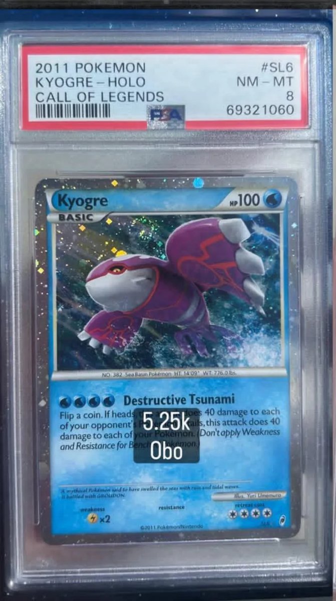Kyogre PSA NM-MT 8