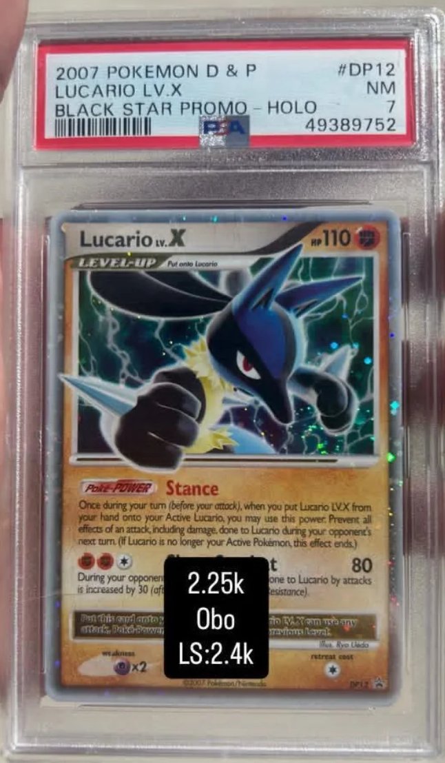 Lucario Lv X PSA NM 7