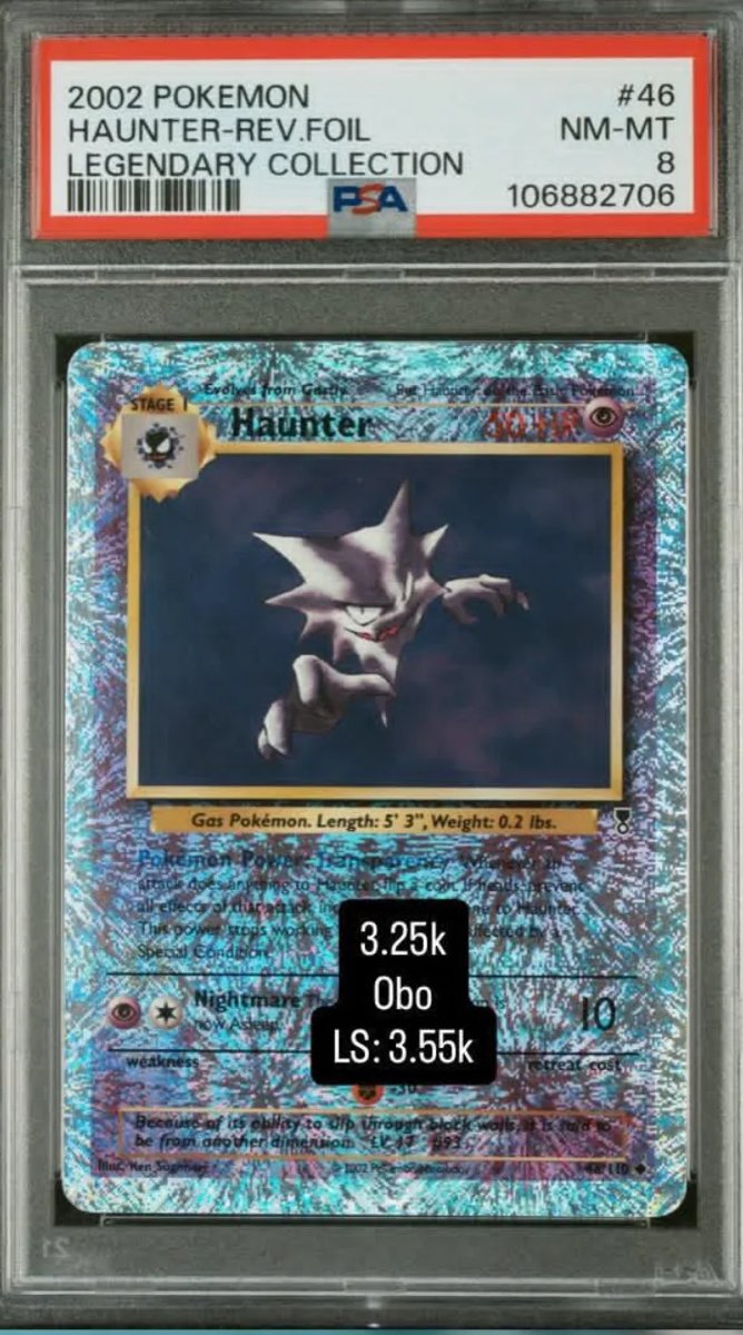 Haunter PSA NM-MT 8