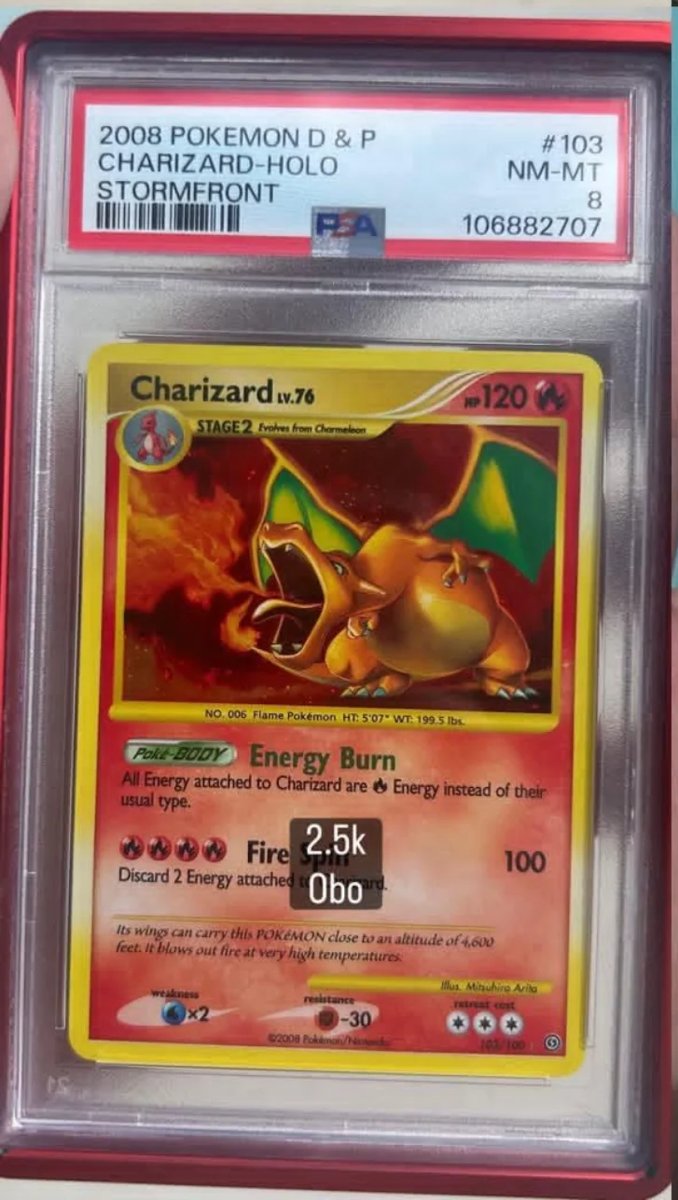 Charizard PSA NM-MT 8