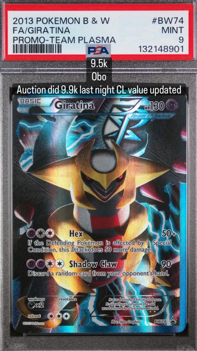 Giratina PSA MINT 9