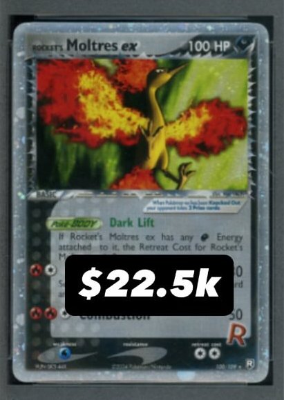 ROCKET's MOLTRES EX PSA GEM MT 10