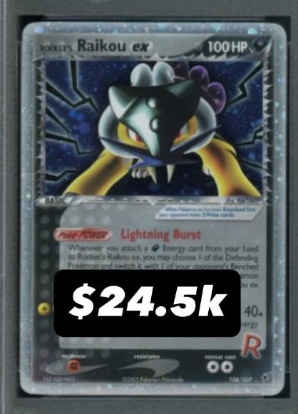 Rocket's Raikou ex PSA GEM MT 10