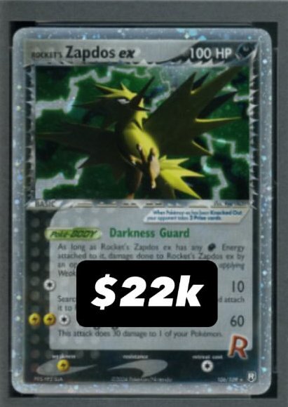 Rocket's Zapdos EX PSA GEM MT 10