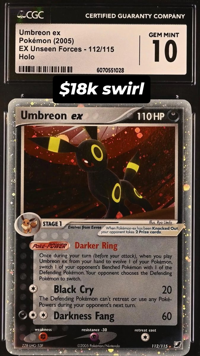Umbreon EX CGC GEM MINT 10