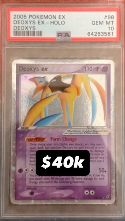 Deoxys EX PSA GEM MT 10