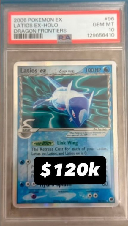 Latios EX PSA GEM MT 10