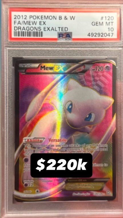 Mew EX PSA GEM MT 10