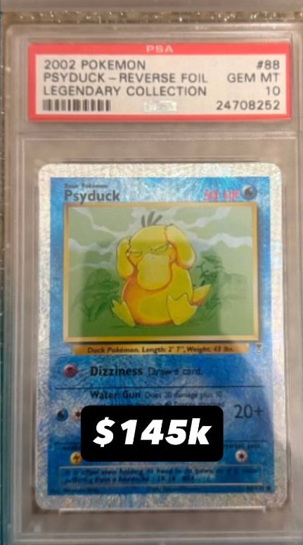 Psyduck PSA GEM MT 10
