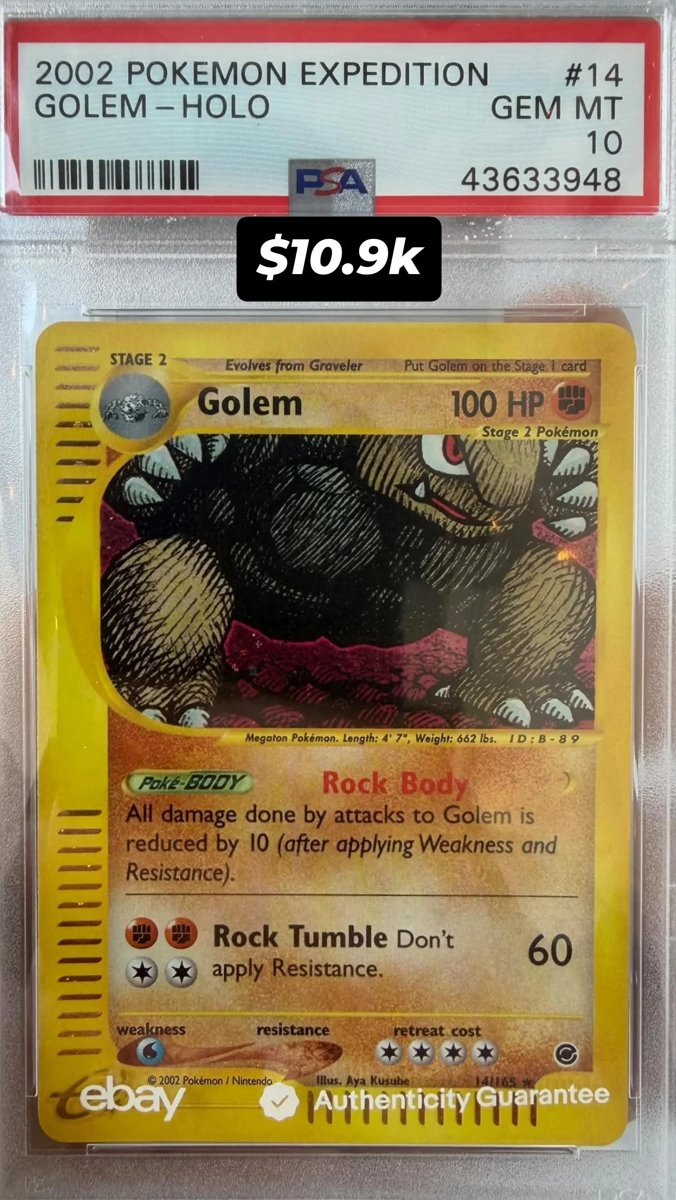 Golem PSA GEM MT 10