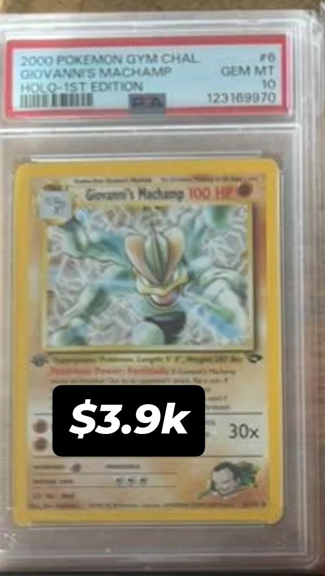 Giovanni's Machamp PSA GEM MT 10