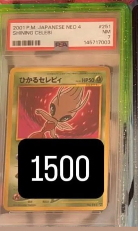 Shining Celebi PSA NM-MT 7