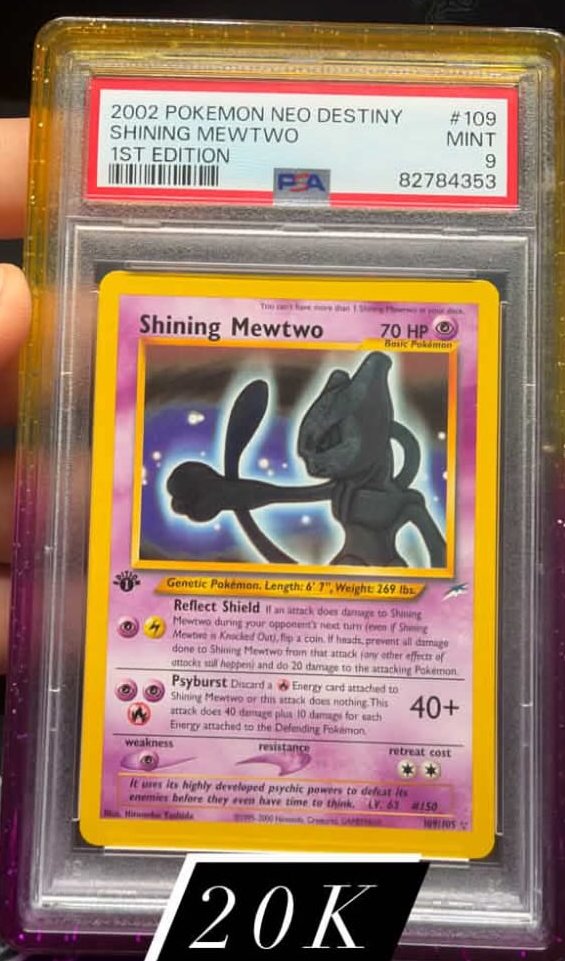 Shining Mewtwo PSA MINT 9