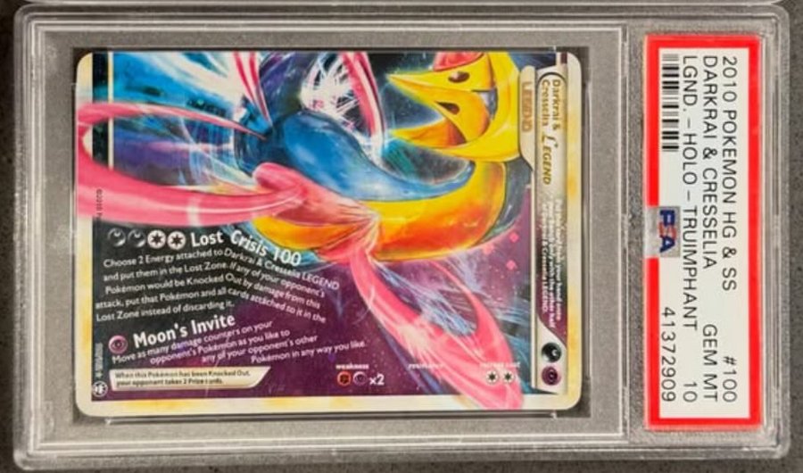 Darkrai & Cresselia LEGEND PSA GEM MT 10